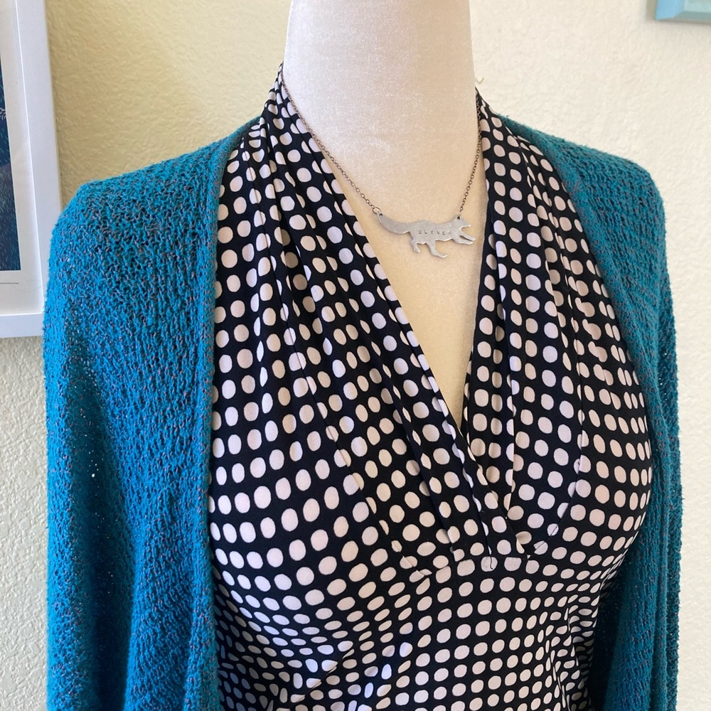 Polka Dot Sleeveless Blouse Abuela Chic